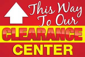 This Way To Our Clearance Center - Floor Graphic
