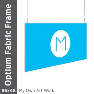 96x48 - Optium Fabric Frame - Hanging - D/S - Supplied Artwork