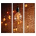 Industrial Bulbs - Bella - 30x84 Triptych