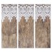 Heirloom Wood and Lace - Bella - 30x84 Triptych