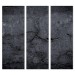 Black Cement - Bella - 30x84 Triptych