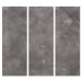 Gray Texture - Bella - 30x84 Triptych