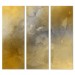 Golden Watercolor - Bella - 30x84 Triptych